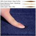 thumbnail image 3 of Unique Bargains 2-Piece Memory Foam Non-slip Floor Rug 24" x 16" Royal Blue, 3 of 7