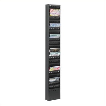 Safco 4325BL 92-Compartment 14 in. x 14 in. x 68 in. Steel Rotary ...