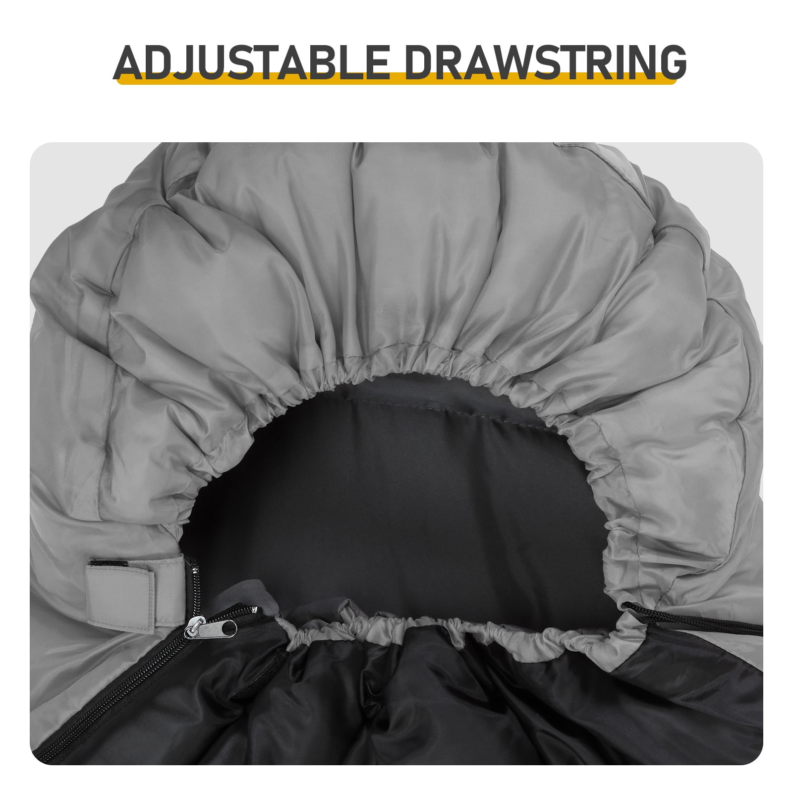 USB Heated Rectangular Sleeping Bag, 190T Polyester Waterproof Ultralight Sleeping Bag, 3-Zone Temperature Control Sleeping Bag for Camping Hiking Backpacking RV Travel Indoor Outdoor Use