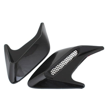 Rear Fender Vent - Unique Bargains Car Self Adhesive Side Vent Air Flow Fender Intake Stickers Black 2 Pieces