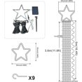 thumbnail image 4 of Decoraciones solares para patio Luces de estrellas 8 modos Luces de estrellas de jardín con energía solar impermeables al aire libre para Navidad Fiesta de bodas Decoración de pared Twi, 4 of 5