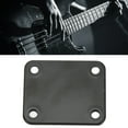 thumbnail image 1 of Neck Electric Guitar Neck Plate Square Metal Back Mounting 4 Holes with Screws Bass Parts, 1 of 7