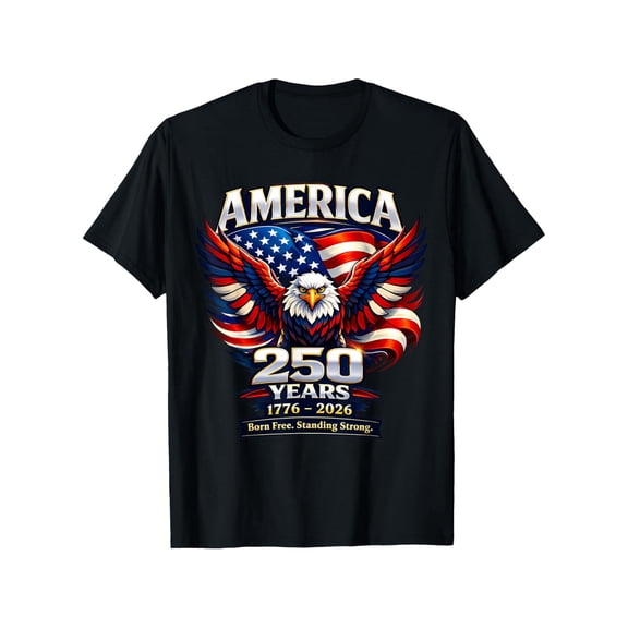item picture men women year anniversary t shirt 250th year celebration cotton tee suitable for casual streetwear round neck short sleeve shirt for daily wear apparel gift for