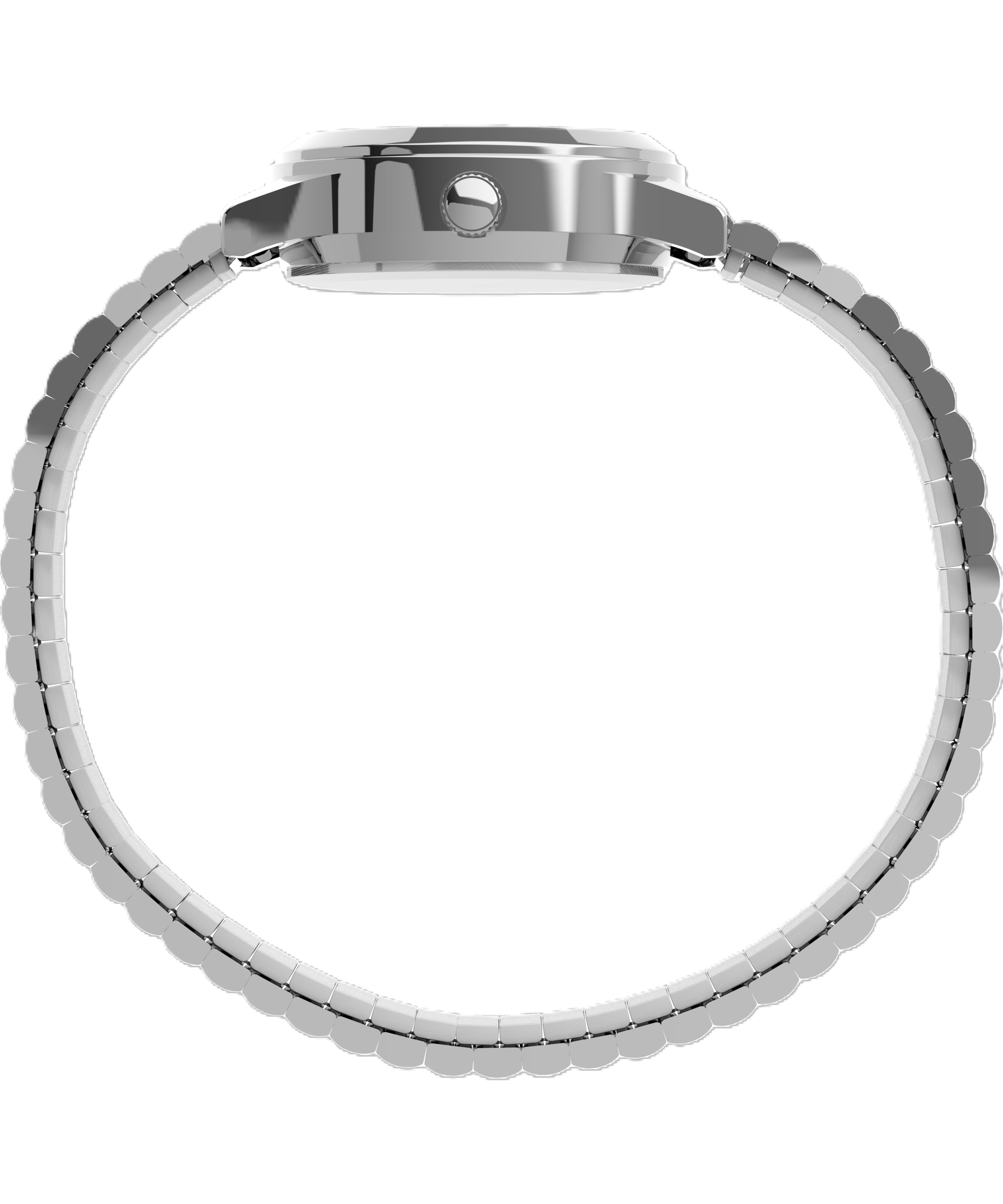 Indiglo by Timex Women's Adult Stainless Steel Expansion Band Wristwatch, Silver, WR 30M