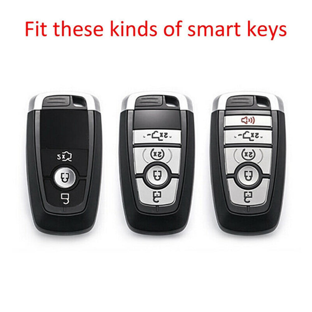 Metal Remote Key Cover Case Fob Shell For Ford Mondeo Edge Kuga Focus F-150 F250 