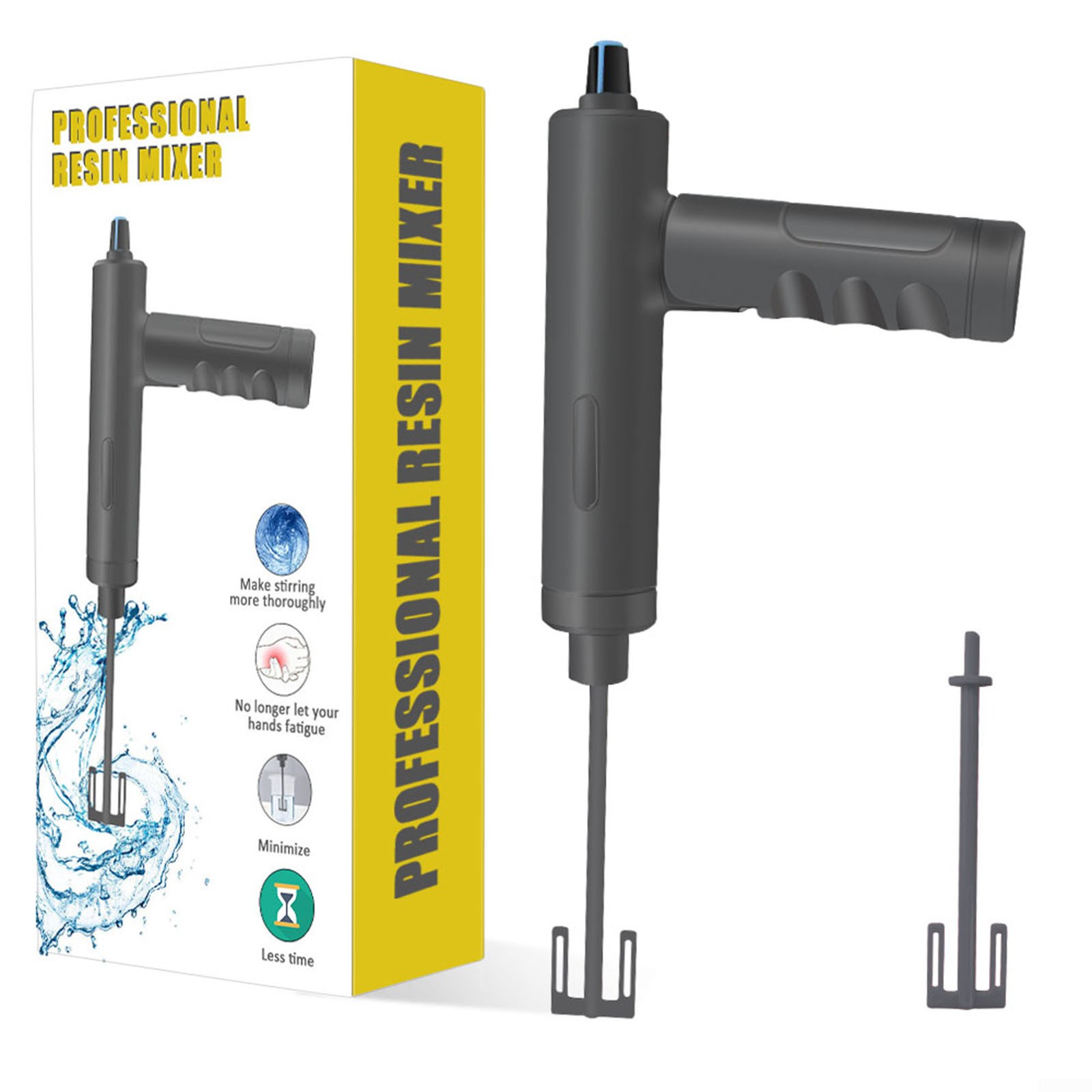 Premium Resin Mixer Handheld Battery Epoxy Mixer for Save Your Wrist