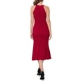 thumbnail image 3 of Women's Sleeveless Halter Dress Formal Cocktail Evening Fishtail Bodycon Dresses 2XL Red, 3 of 6