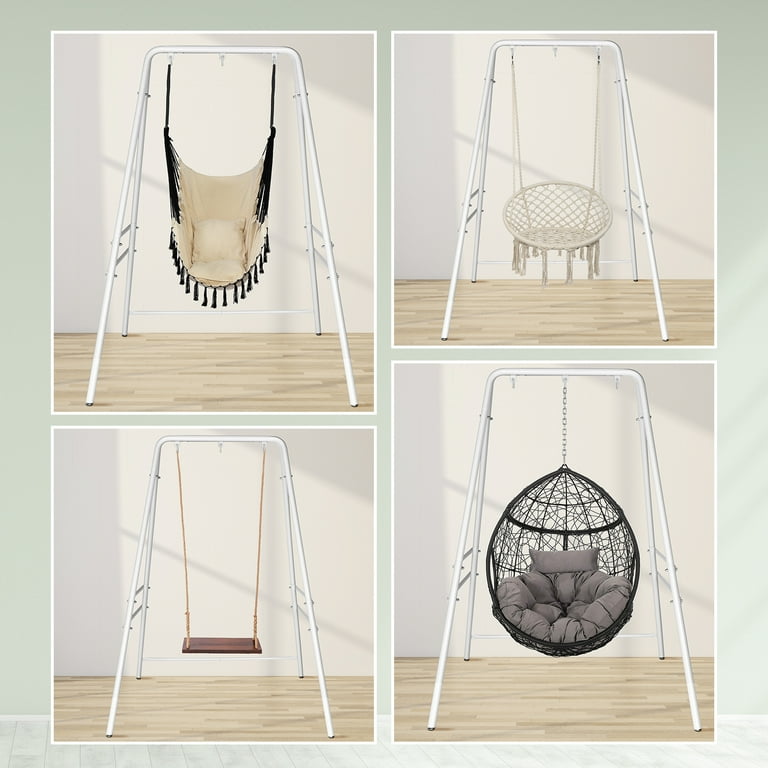 Ktaxon Metal Hammock Chair Stand Hanging Chair Stand Heavy Duty for Outdoor or Indoor
