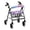 Tie-dye, variant on HELLHERO Floral Rollator Seat Back Cover Rollator Walker Seat and Backrest Rollbar Covers Set & Easy Fit Waterproof Protection Covers for Elder