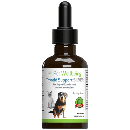 UPC: 0661822000182 | Pet Wellbeing Natural Thyroid Support for Dog Hypothyroidism – Thyroid Support Silver 2oz (59ml)