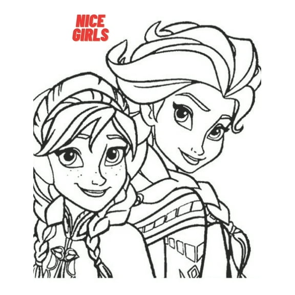 Nice girls: Coloring book, (Paperback)