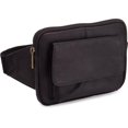 thumbnail image 1 of Le Donne Sac de Taille en Cuir LD-9880-BL, Noir, 1 of 1