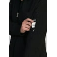thumbnail image 3 of Medgear Women's Lily Scrubs Jacket with Full Zipper and Ribbed Cuffs, Black, S, 3 of 4