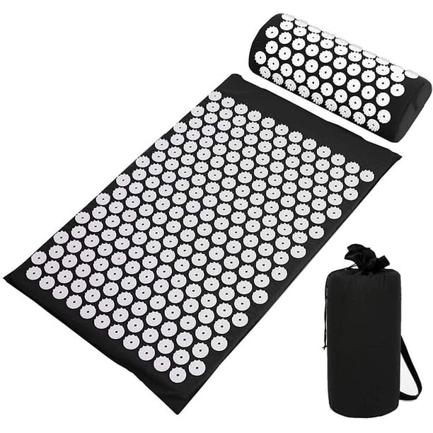 Acupressure Mat and Pillow Set with Bag Ideal for Body Back Pain Relief and Neck Pain Relief