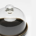 thumbnail image 3 of Glass Cover Serving Tray Cloche Dome Bamboo Cheese Board Storage Cake Stand Fruit Display Glass Cover Dinnerware Centerpiece - 116mm, 3 of 8