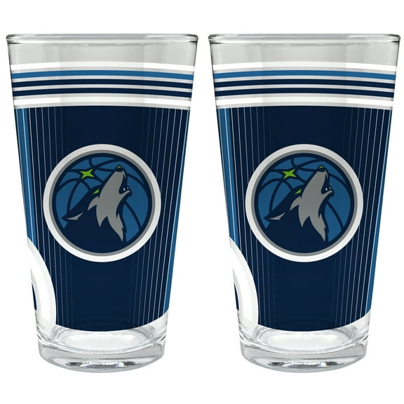 Minnesota Timberwolves Two-Piece 16oz. Pint Glass Set