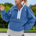 thumbnail image 2 of Vestes pour Femmes Col Rond Chandail Doudoune Vestes pour Usage Quotidien Décontracté, 2 of 9