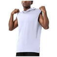 thumbnail image 2 of JTieacloth Pack Mens T Shirts Male Summer Tank Tops I Shaped Round Neck Hooded Sleeveless Vest Blouse, 2 of 3