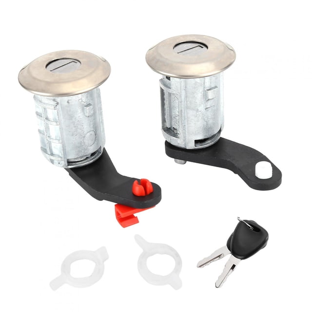 Cilindro de cilindro de cerradura de puerta izquierda derecha con 2 llaves 7701470944 apto para Renault Master 1998 y 2016