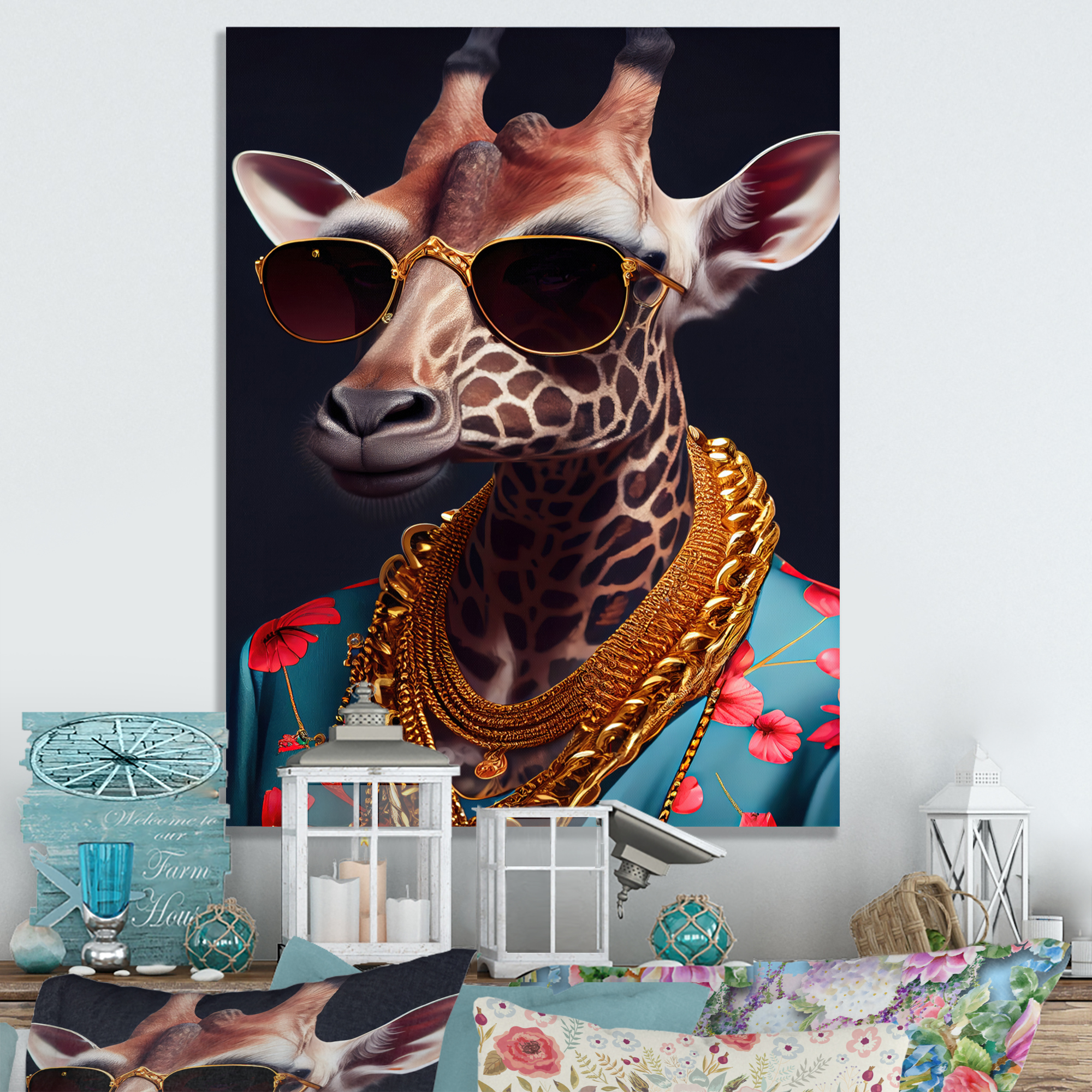 Designart Photorealistic Of Giraffe I Canvas Wall Art