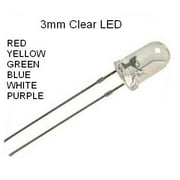 LED Clear, 3mm - Assorted - 6 colors - 30