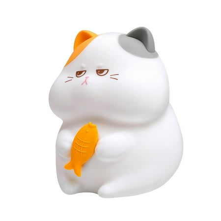 

Night Light LED For Kids Silica Gel Cute Cats Infant Room Night Light Notebook Gift Multicolor Ideal For Women Infants Children Adolescents Home Decor
