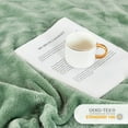 thumbnail image 6 of Mellowdy Plush Blanket - 320GSM King Blanket for Couch, Bed (Iceberg Green, 108x90 inches), 6 of 7
