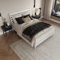 thumbnail image 4 of Savannah Queen Wood Low Profile Platform Bed in White, 4 of 13