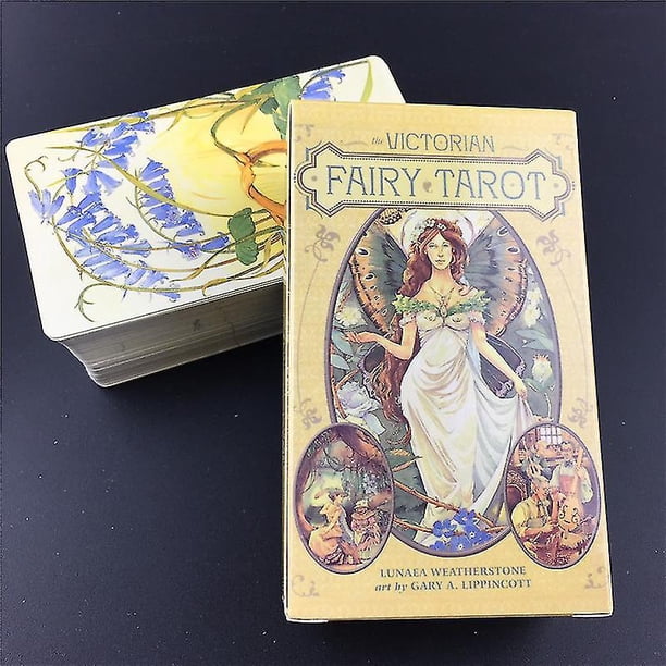 La tarjeta de juego de cubierta de tarot de cuento de hadas vitoriano es fácil de llevar juguetes educativos para niños 50 tarjetas de reunión de familiares y amigos ts59 kaili Sencillez