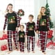 thumbnail image 2 of Pijamas familiares navideños a juego, conjuntos de pijamas negros de manga larga, muñeco de nieve, Navidad en julio, 2 of 3