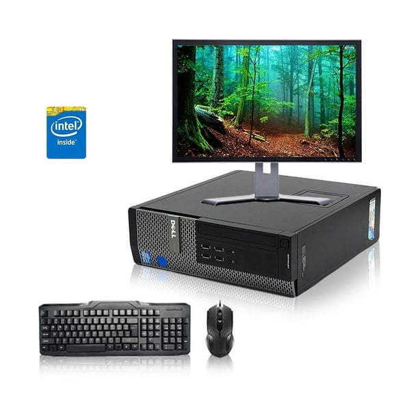 Restored Dell Optiplex Desktop Computer 2.7 GHz Core G Tower PC, 6GB, 250GB HDD, Windows 10 Home x64, 19" Monitor , USB Mouse & Keyboard (Refurbished)