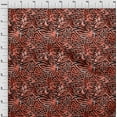 thumbnail image 3 of oneOone Silk Tabby Orange Fabric Animal Skin Dress Material Fabric Print Fabric By The Yard 42 Inch Wide-9GZ, 3 of 4