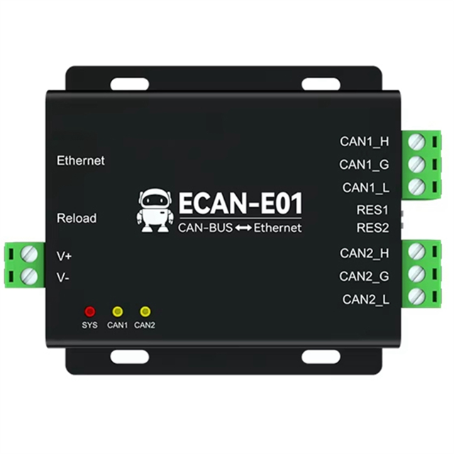 Can to Ethernet Protocol Converter Can2.0 Protocol Can Relay ECAN-E01 UDP DC 8-28V Converter Dual Channel