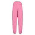 thumbnail image 5 of AherBiu Pajama Pants for Women Elastic High Waisted Joggers Pants Cinch Bottom Sweatpants Trousers, 5 of 6