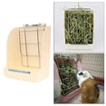thumbnail image 5 of rabbit hay feeder,rabbit hay feeder guinea rabbits rack litter,tray toy chinchilla bottle hutch cover,large run digging box accessories hamster bag,reaker forage tunnel indoor White, 5 of 6