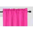 thumbnail image 2 of 1 Hot Pink Single Panel Solid Foam Lined Blackout Window Curtain Panel Treatment Drape Rod Pocket Size 63" Long R64, 2 of 5