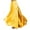 Yellow, variant on UJNDER Belly Dance Skirt Flowy Performance Skirt With Elastic Waistband Stage Show Practice Casual Red One Size