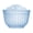 Blue, variant on Partheme Wall Planter Hanging Flower Pot, Window Hang Indoor Outdoor Plant Basket for Fence, Railing Resin Pots with Drainage Meshes, Half Round Herb Holders for Garden , White