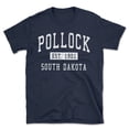 thumbnail image 1 of Pollock South Dakota Classic Established Men's Cotton T-Shirt, 1 of 1
