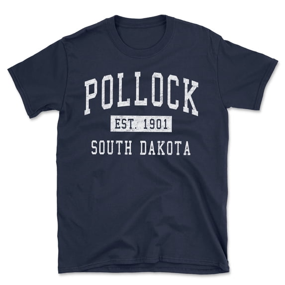 Pollock South Dakota Classic Established Men's Cotton T-Shirt