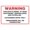 Warning Sign 2, variant on Warning This Site Is Under 24 Hour Electronic Surveillance Sign - 8"x12" Aluminum Metal Sign, Pre-Drilled Holes for Fence Door Gate