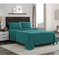 thumbnail image 1 of Sábanas de franela Sweet Home Collection King, color verde azulado, 1 of 3