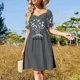 thumbnail image 4 of El conocimiento es poder, cita literaria, vestido sin mangas, vestido de noche, vestidos de cóctel, vestidos de verano para mujer, vestido, 4 of 7