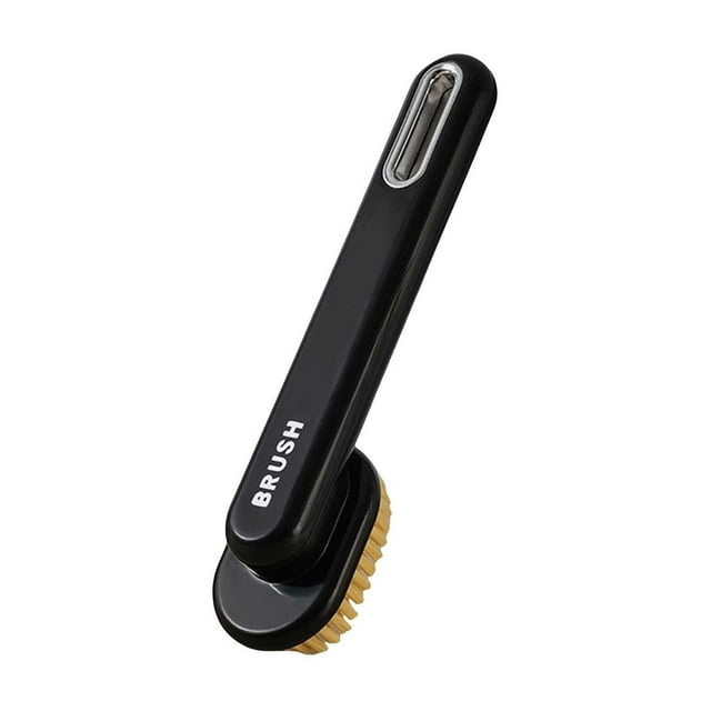 Multi-Purpose Shoe & Laundry Brush - Long Handle, Soft Bristles - Gentle on Shoes, Clothes - Durable, Easy to Store
