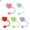 mixed colors, variant on Dustproof Cute Heart-Shaped Straw Head Reusable Dustproof Straw Valentine's Tool Gifts Day J7D5 9-10mm Party Straw Sealing P8E6