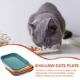 thumbnail image 2 of 5pcs Shallow Cat Bowl Cat Food Dish Cat Wet Feeding Bowls Small Pet Feeding Food Plate, 2 of 6