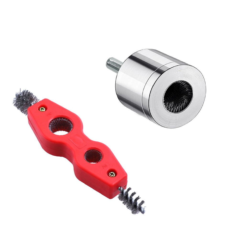 Copper Pipe Cleaner for Drill 15+22Mm Plumbing Cleaning Metal Tube Battery Brush 15Mm