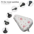 thumbnail image 3 of Red Florals Bike Seat Cover Waterproof and Dustproof Adjustable Soft Saddle Cushion Covers, 3 of 7