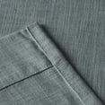 thumbnail image 2 of TWOPAGES Grey Linen Drapery 96 inch Length Curtain 50Wx96L, 1 Panel, Dark Grey, Liz, 2 of 5
