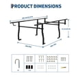 1000LBS Over-Cab Pickup Ladder Rack 49